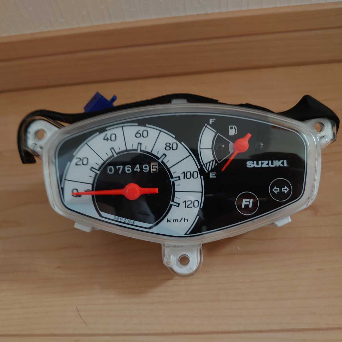 アドレスV125 CF46A メーター 7649.5km