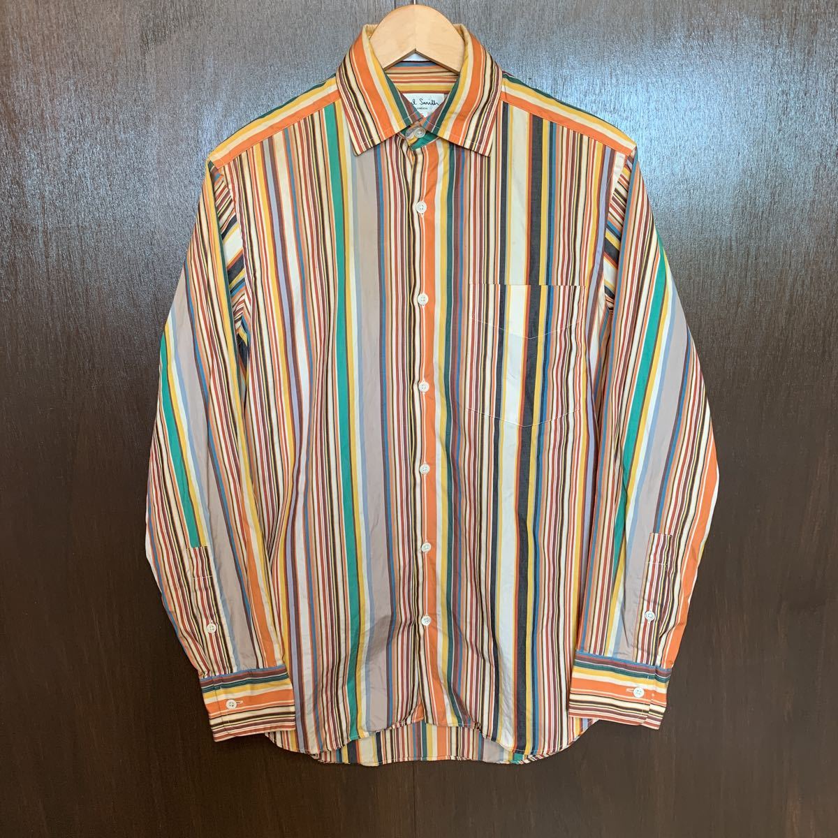 Smith Paul LONDON ポールスミス シャツ マルチストライプ 長袖 マルチ