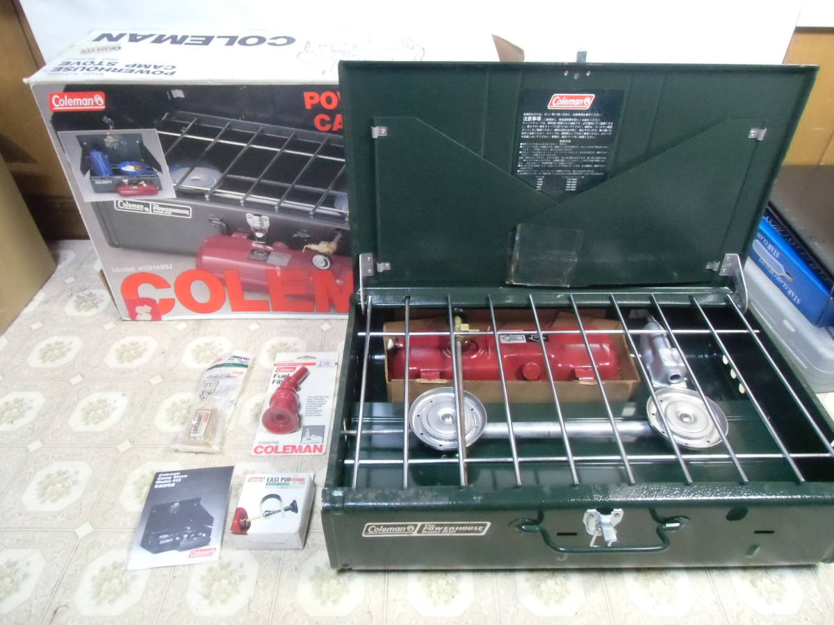 ○ 未使用品 Coleman コールマン パワーハウス ツーバーナー 413H499J