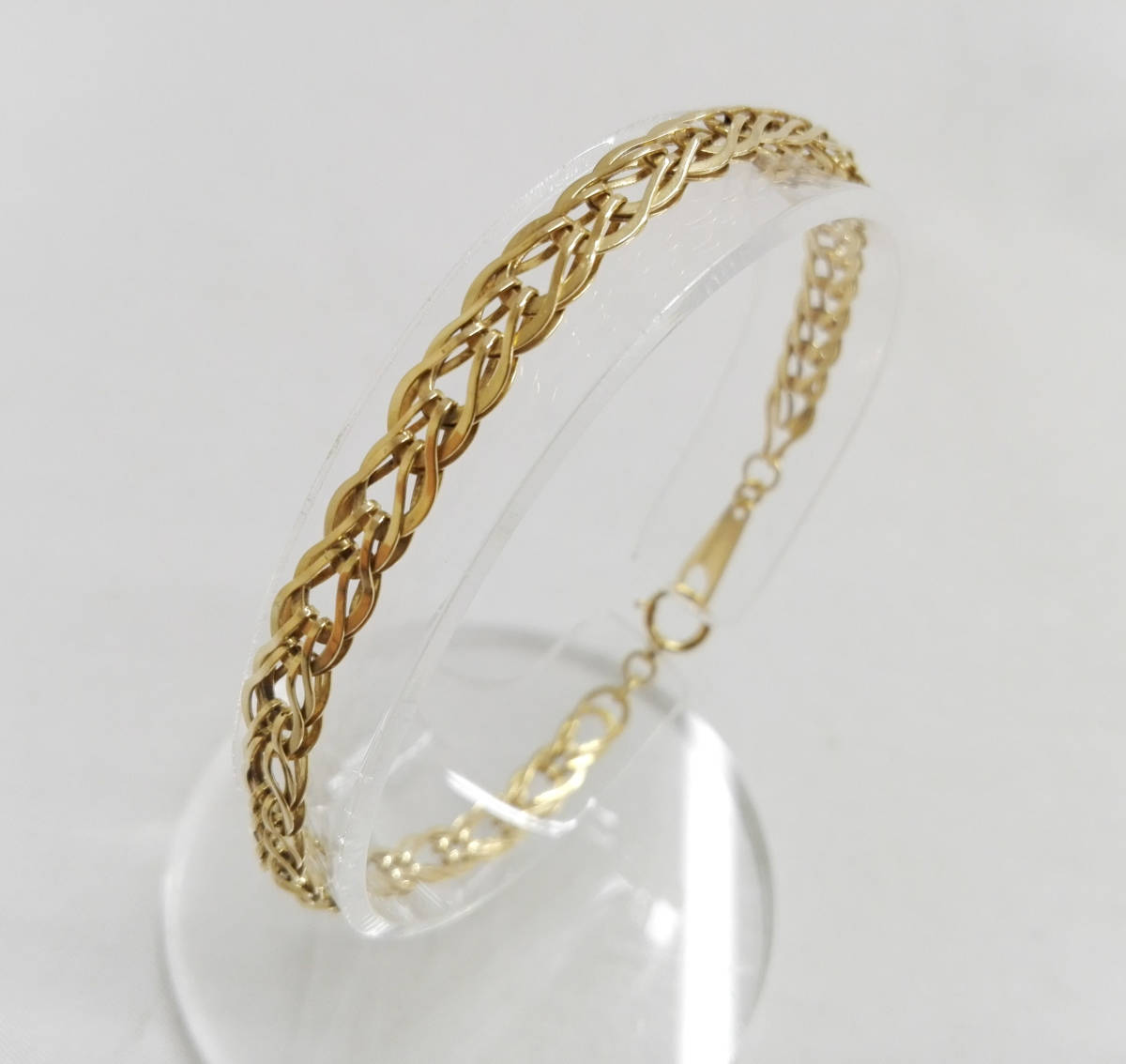 K18 750 造幣局刻印 ホールマーク有り 約18cm 約6g チェーン幅約6mm 