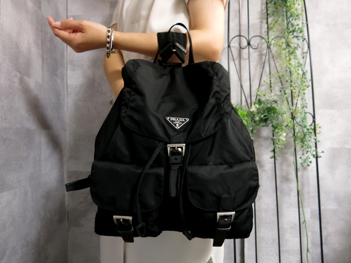 ナイロン カーフ レザー ○超美品○PRADA プラダ○ポコノ プラダ 