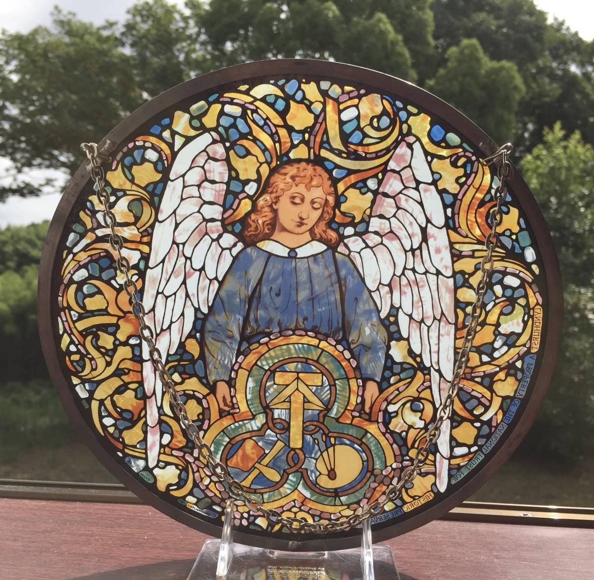 ☆貴重☆ ティファニー Angel of the Arts 天使 ステンドグラス グラス