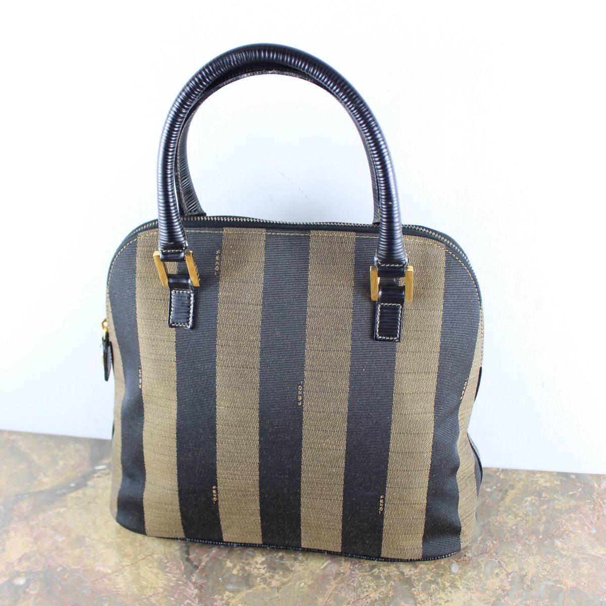 OLD FENDI PECAN PATTERNED 2WAY SHOULDER BAG MADE IN ITALY/オールド