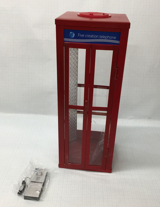 初期不良・難あり 1/6スケールフィギュア用 公衆電話 電話ボックス レッド FIVE TOYS F2013A 1/6 A telephone booth