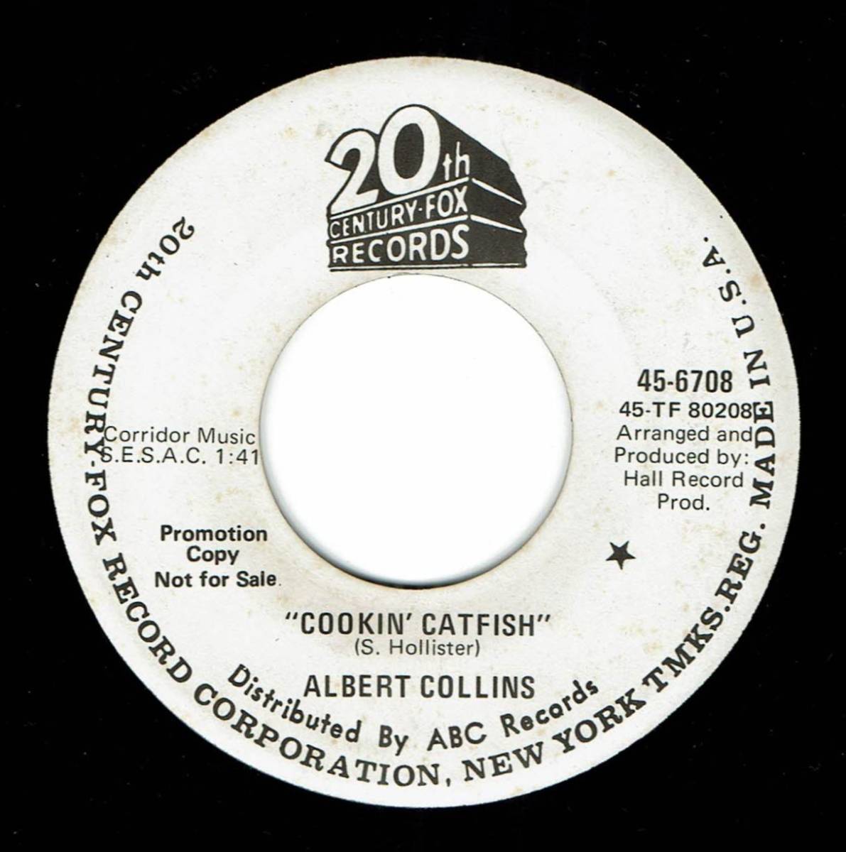 Albert Collins / Cookin’ Catfish ♪ Taking My Time (20th Century-Fox)