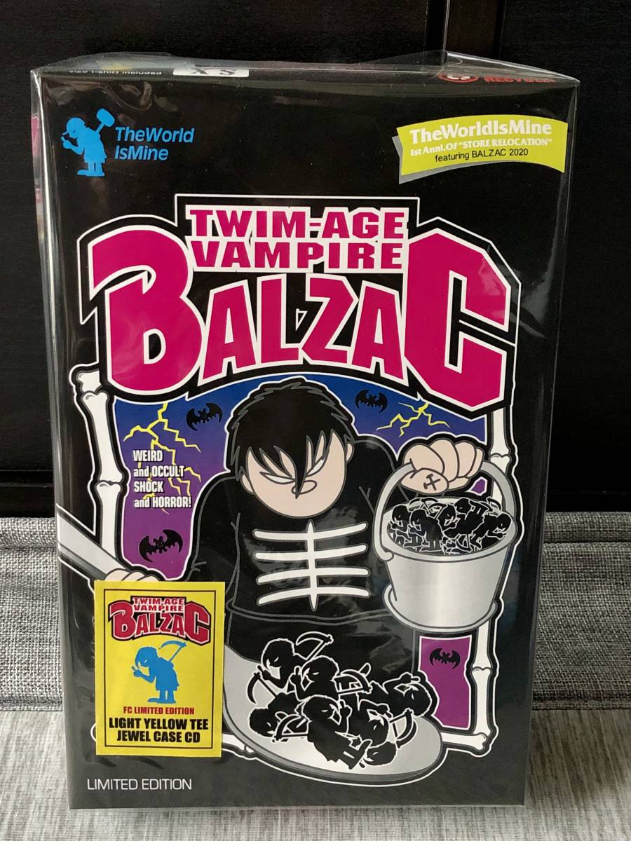 Balzac x TWIM CD T-SHIRT BOX SET バルザック ツイム レアファンクラブ限定色、JEWEL CASE version 未開封