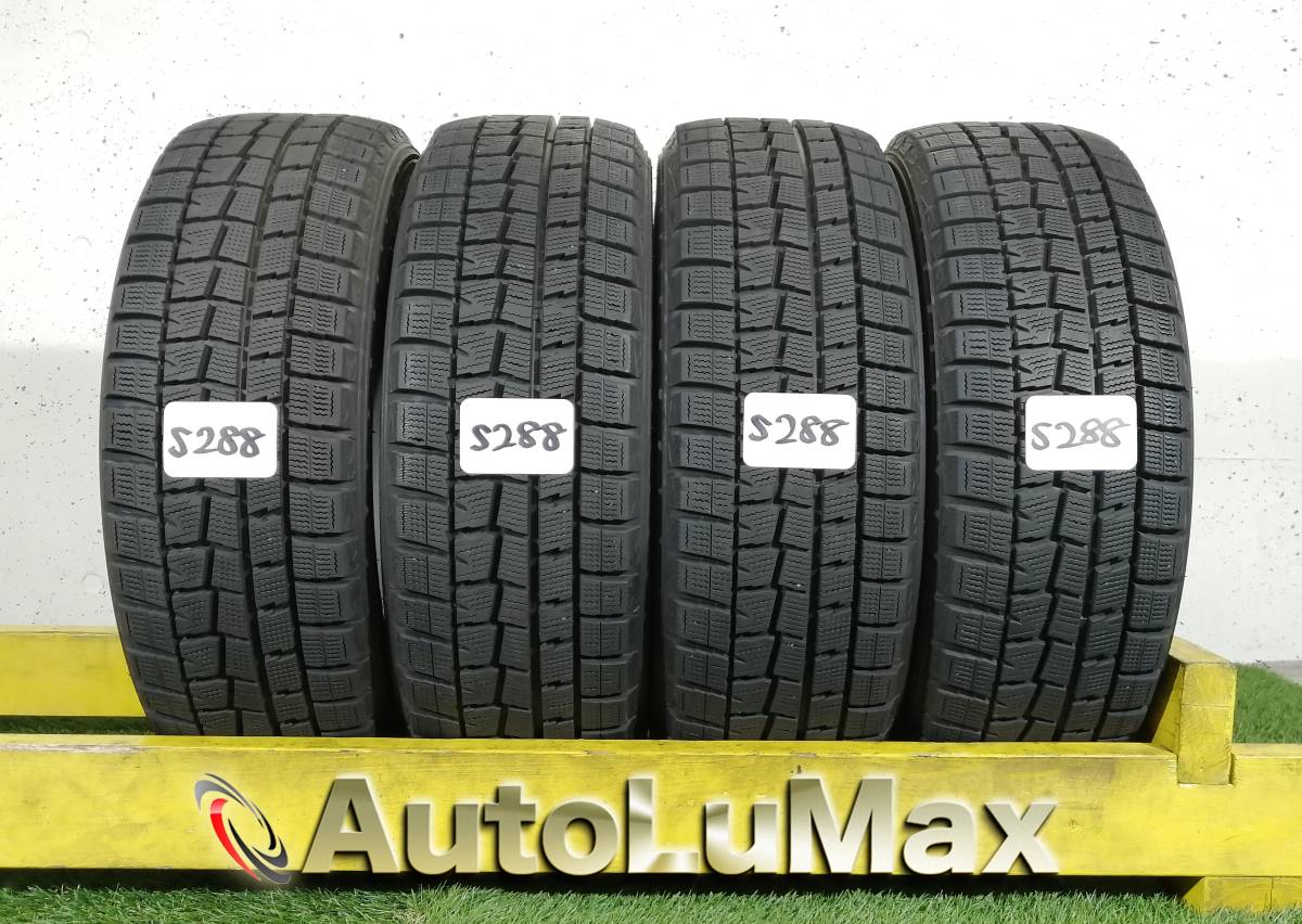 S288. 185/55R15 DUNLOP WINTERMAXX WM01 中古 スタッドレスタイヤ 4本