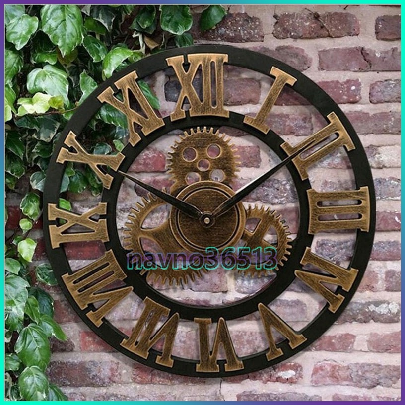 F インダストリアル的 アンティークデザインの壁掛け時計 男前インテリア ヴィンテージ風 ガレージ ウォールクロック アナログ 売買されたオークション情報 Yahooの商品情報をアーカイブ公開 オークファン Aucfan Com