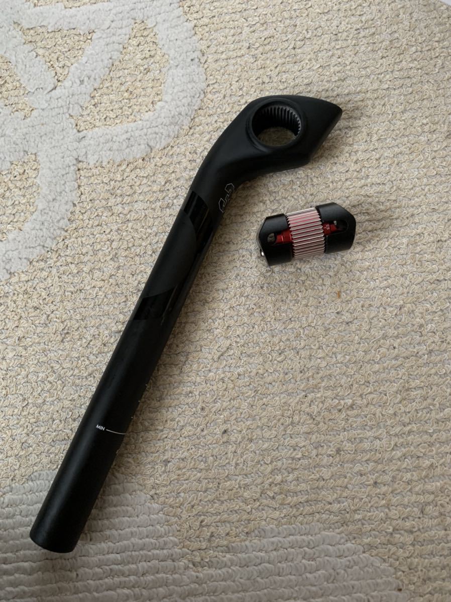 3TカーボンシートポストIONIC25LTD STEALTH 27.2×280