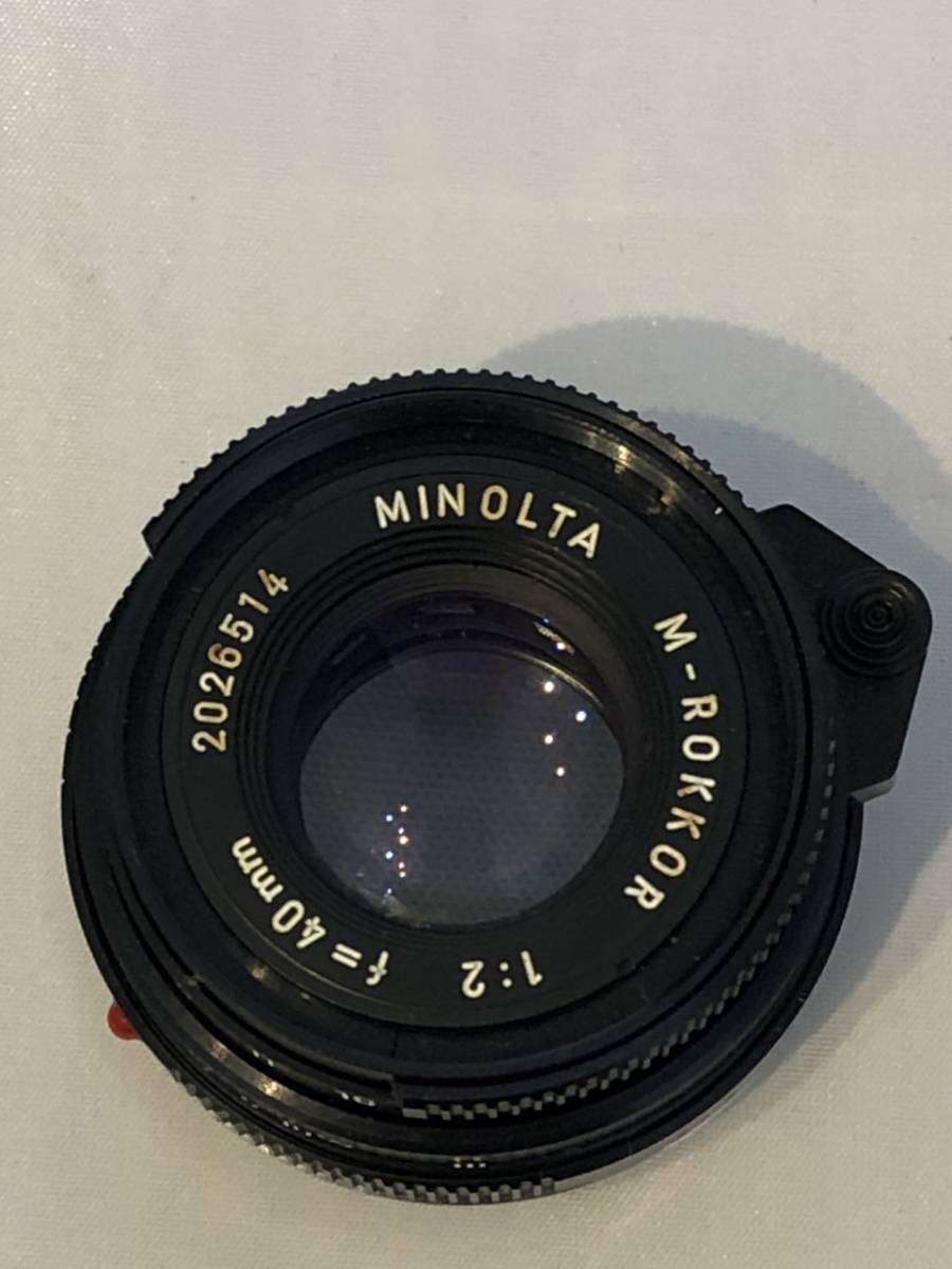 値下げ】 MINOLTA M-ROKKOR 1:2 40mm 2026514 Leica ライカ用 M