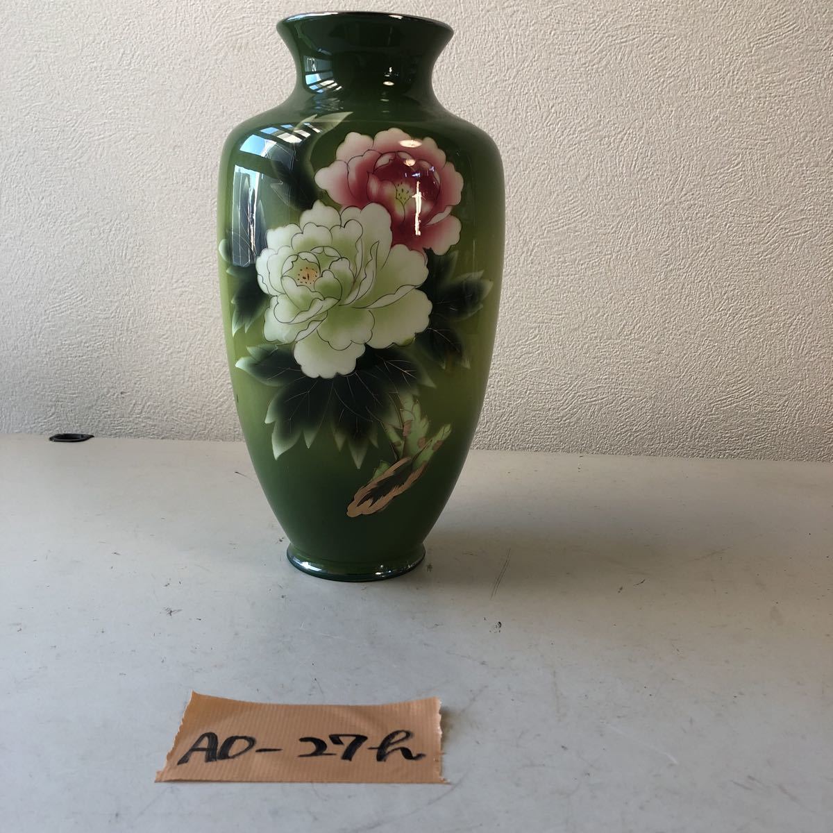 花瓶 - 七宝焼 KOKUSUI 黒翠七宝 メルカリ 小ぶり 一対 花紋 花尽くし 