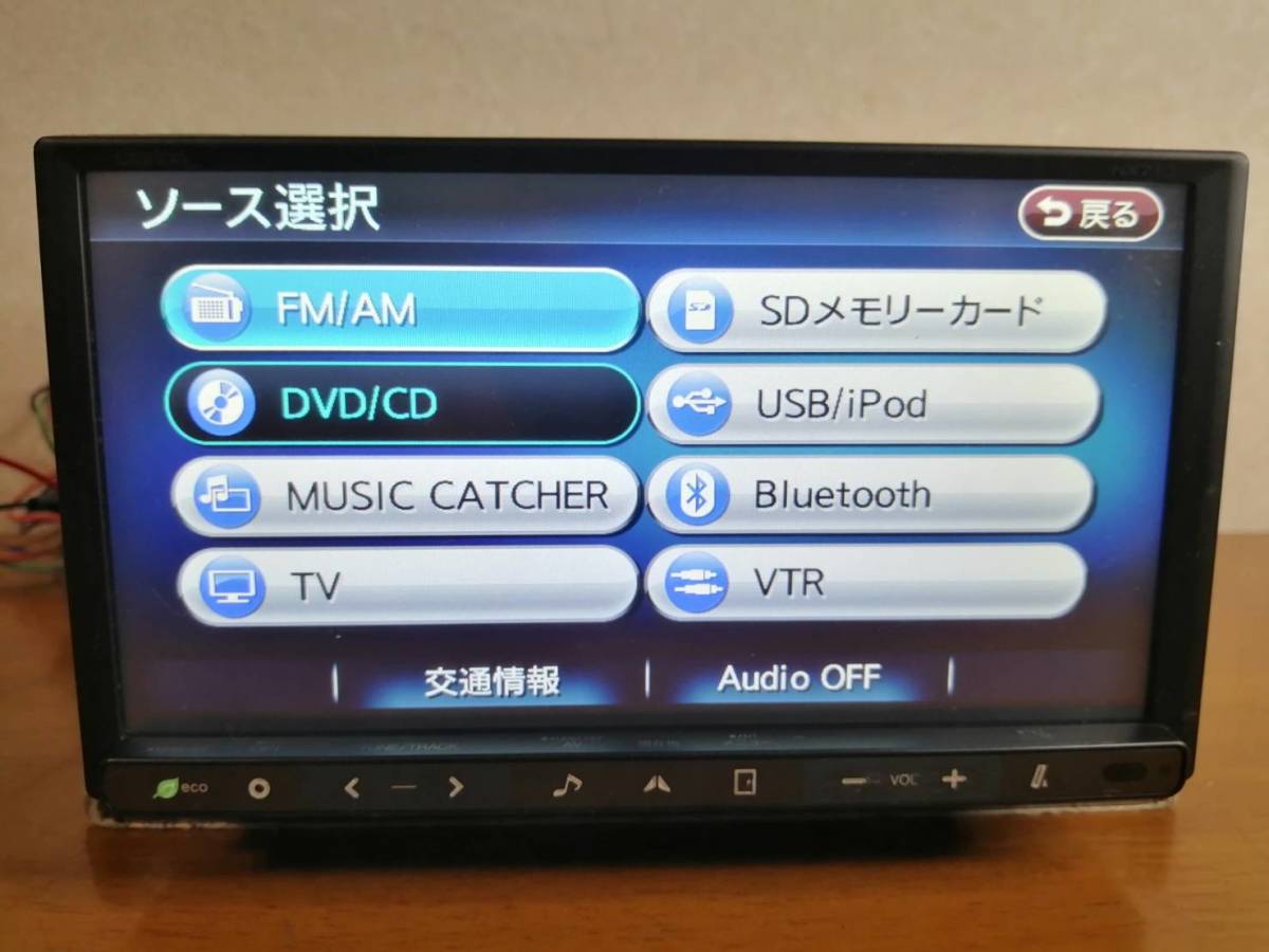 タッチ新品!★Clarion NX710 BT装備・DVD再生・地デジ★動作良好 Clarion/クラリオン NX710/CD/DVD/SD/USB/MUSIC CATCHER