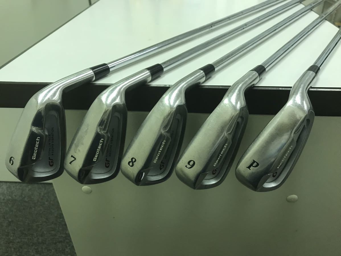 【希少】中古アイアンセット:6I～PW(5本) ダイナミックゴールドS200+Geotechオリジナルヘッド