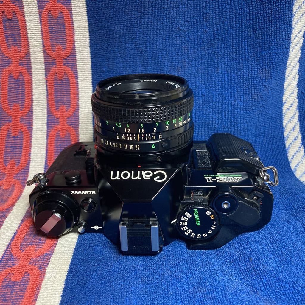 AE-1 Canon Program Camera 50mm SLR - 35mm Black | Lens Film with