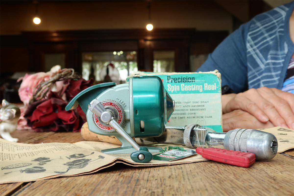 1970年代 青箱時代 HEDDON NO.180 SPIN CASTING REEL 検 ABU MATIC