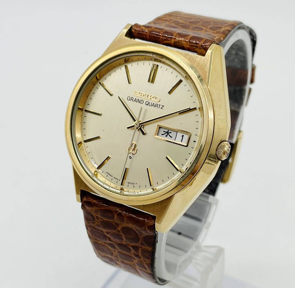 FN4556J【1000円スタート!!】SEIKO GRAND QUARTZ/セイコー グランド 