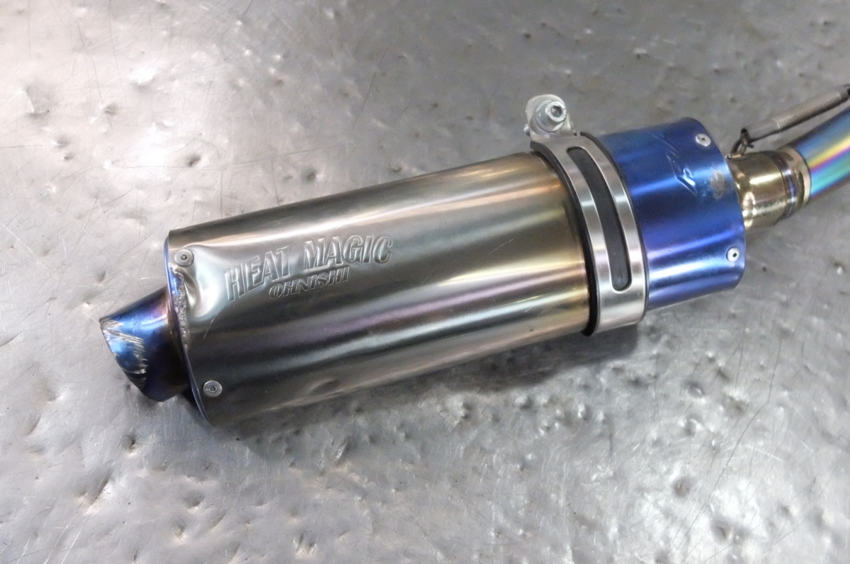 ⑨始動 KSR110 KL110A-A08*** オオニシヒートマジック チタンフルエキ 