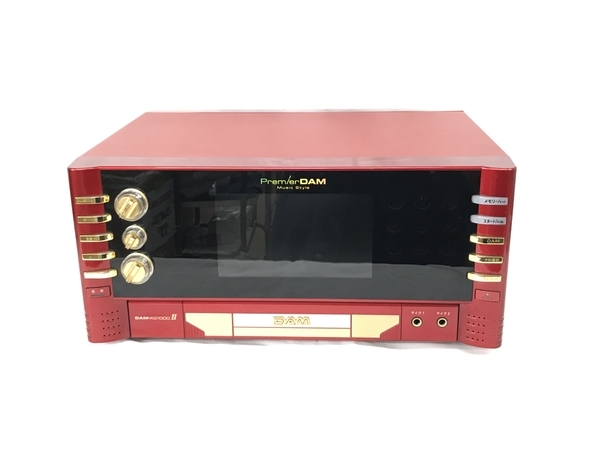 第一興商 Premier DAM-XG1000II 業務用 通信 カラオケ機器 レッド 中古