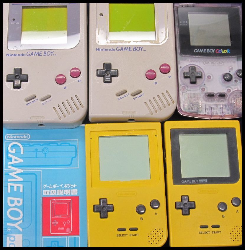 KN2442p 5点 任天堂 GB ゲームボーイ/ゲームボーイカラー/ゲームボーイポケット 本体 まとめ売り