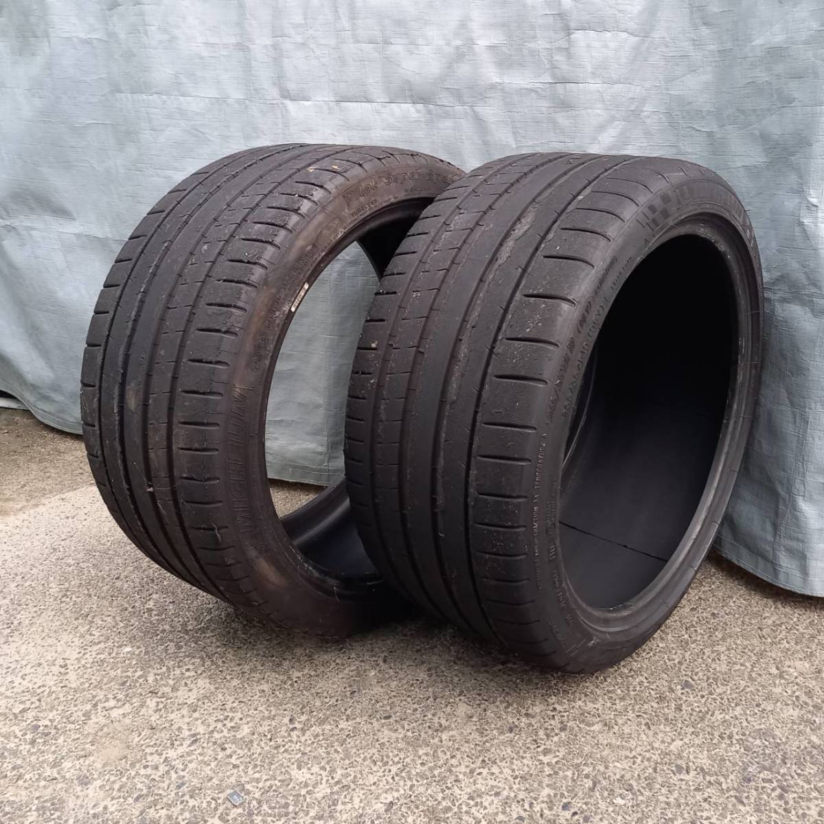 中古】ミシュラン 265/35ZR19 2本セット 2018年 MICHELIN PILOT SUPER