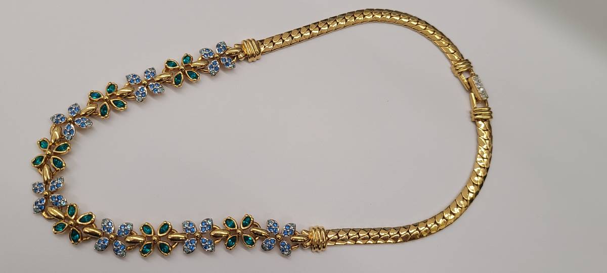 SWAROVSKI/スワロフスキー ネックレス レトロ調 カラーストーン