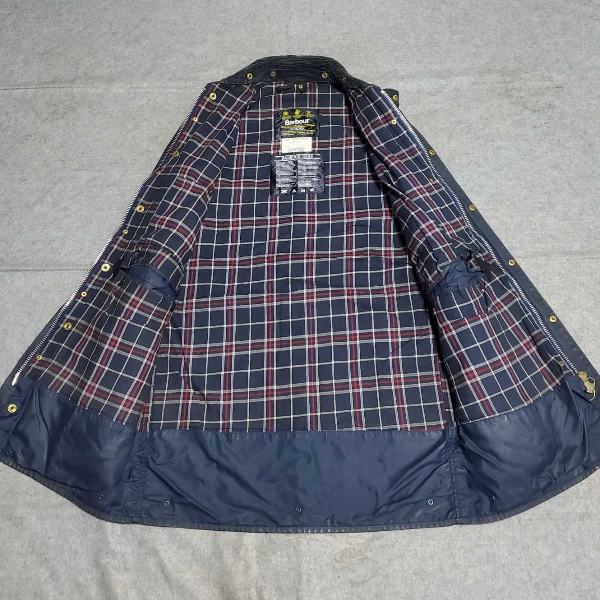 90s 38 Barbour バブアー border ボーダー ヴィンテージ ネイビー