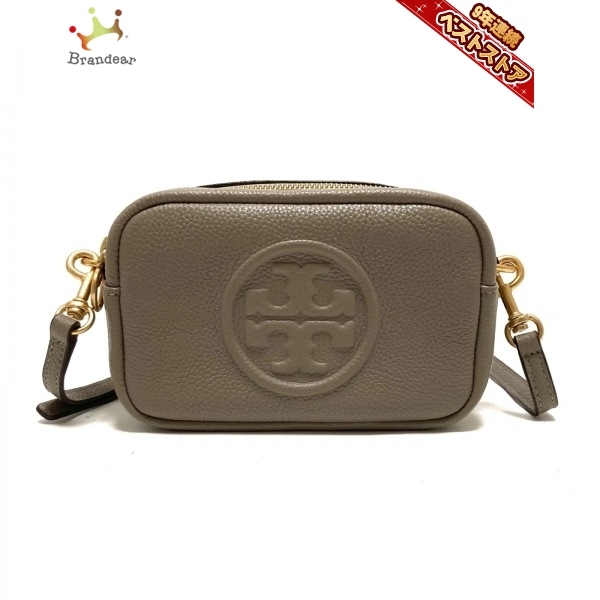 トリーバーチ TORY BURCH ショルダーバッグ - レザー ベージュ 美品 バッグ
