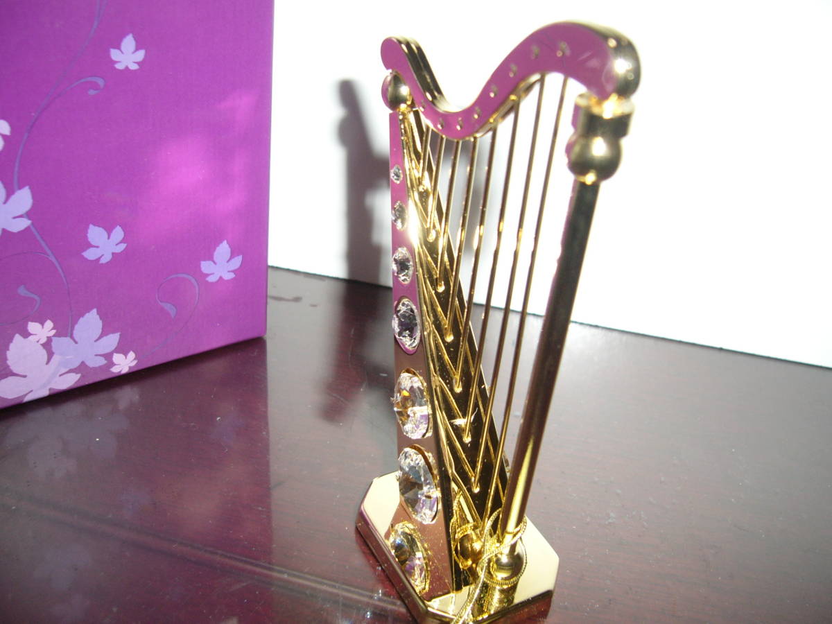 スワロフスキー クリスタル置物 ハープ スワロフスキークリスタル置物