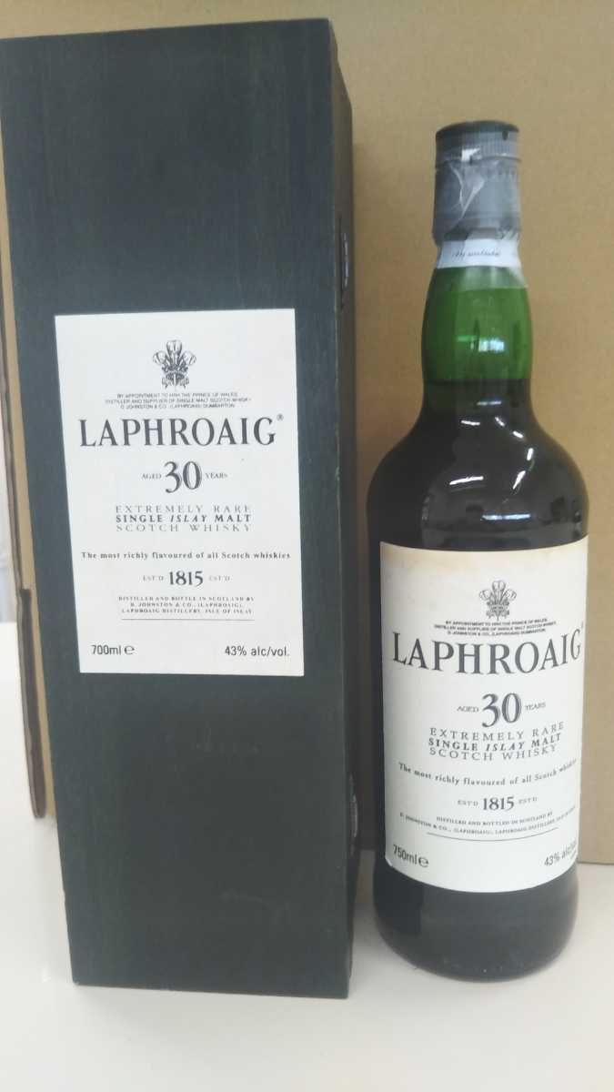 未開栓 ラフロイグ 30年 1815 750ml 43% 木箱付