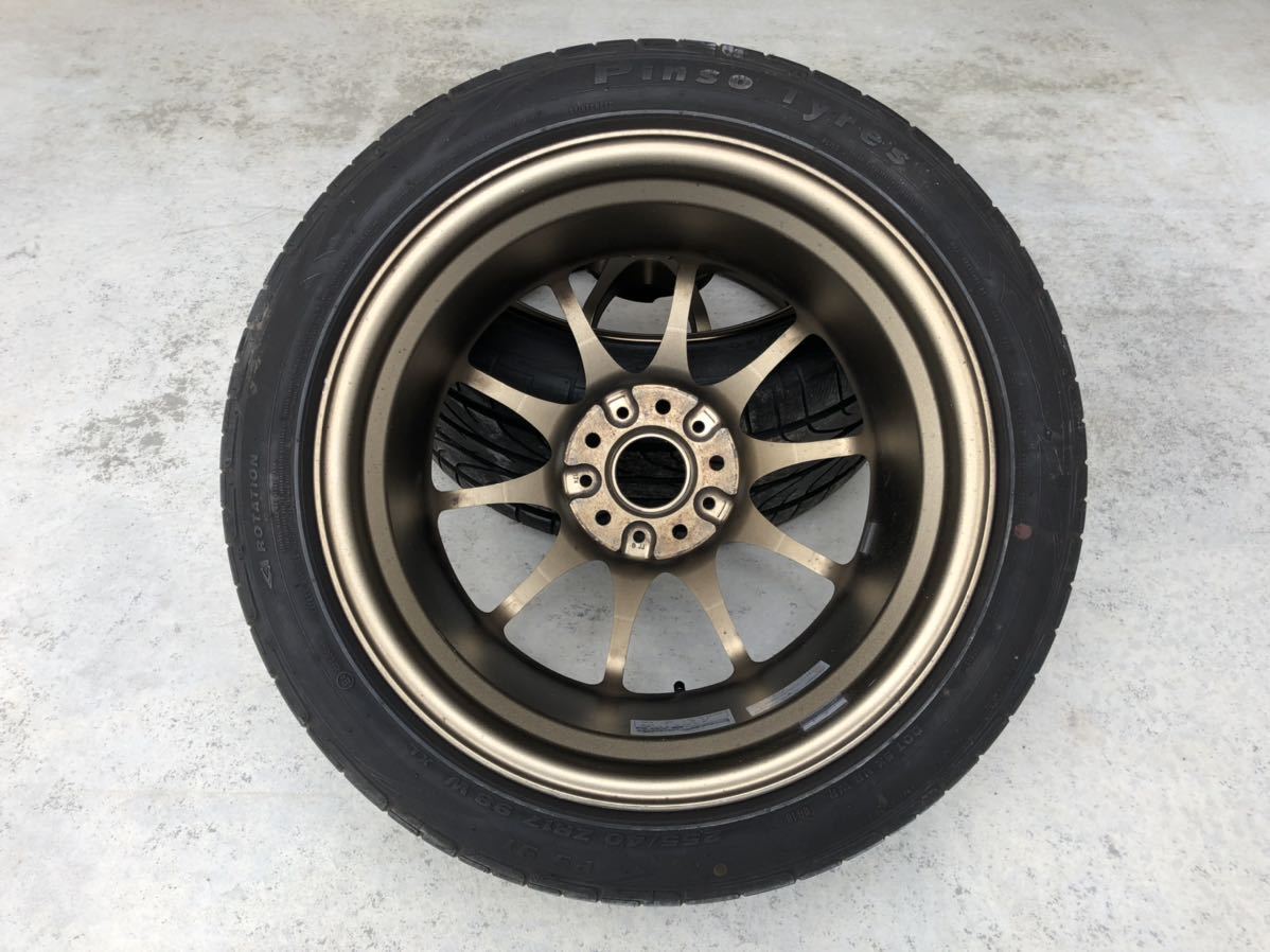 RAYS CE28 17インチ 9J＋40 114.3 ブロンズ 2本 美品 レイズ ボルク