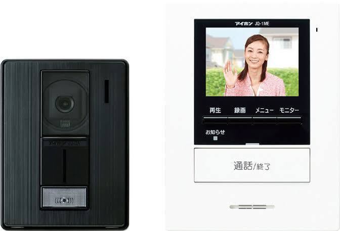 アイホン製　カメラ付玄関子機モニター付親機セット　ROCO録画（JQ-12E）