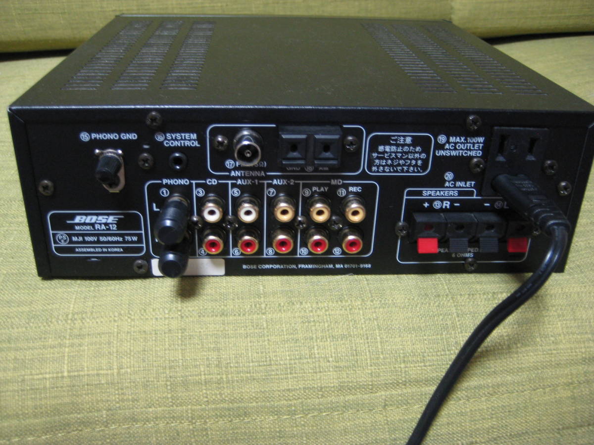 BOSE RA-12 Bose ボーズ cord power set receiver CD⁄ component mini
