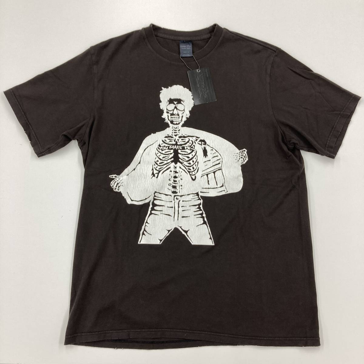 レア 未使用 初期 Number Nine ドリーム期 スカル Tシャツブラウン 4 