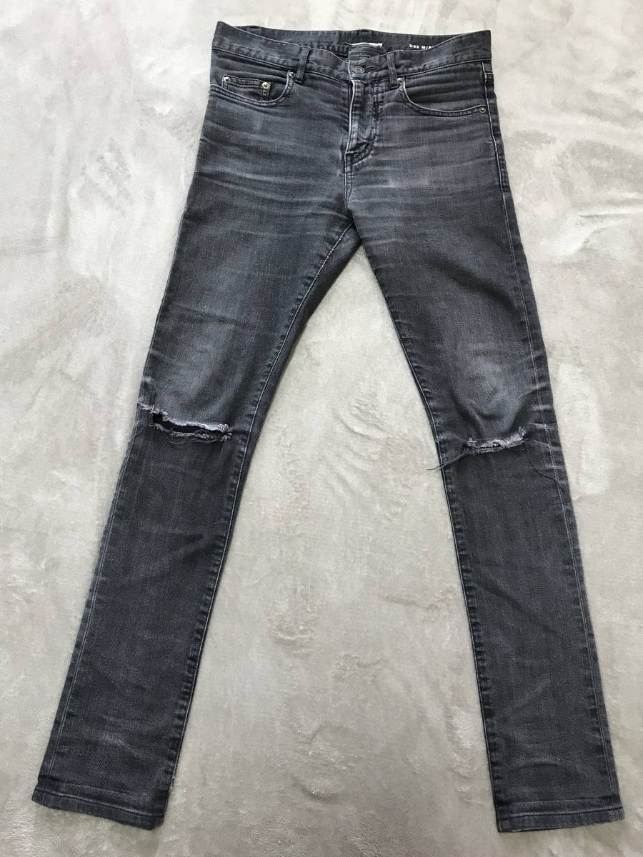 国内正規ケリングタグ付】SAINT LAURENT paris 2014膝クラッシュ 