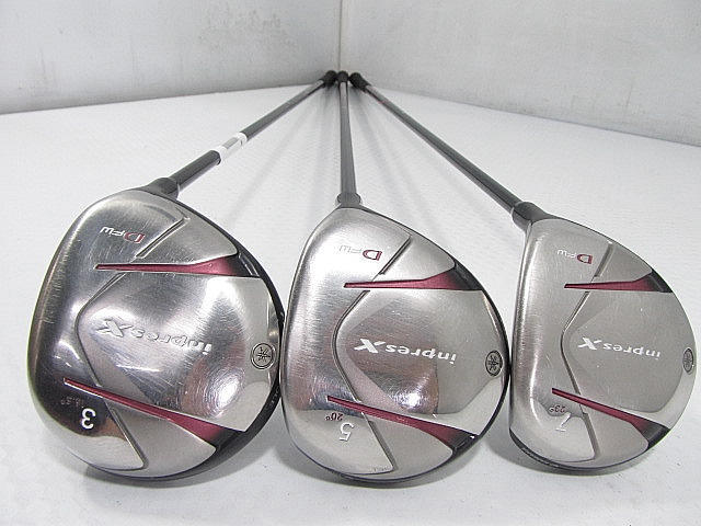 中古ヤマハ インプレス X D フェアウェイ レディス 2010 3W.5W.7W MX