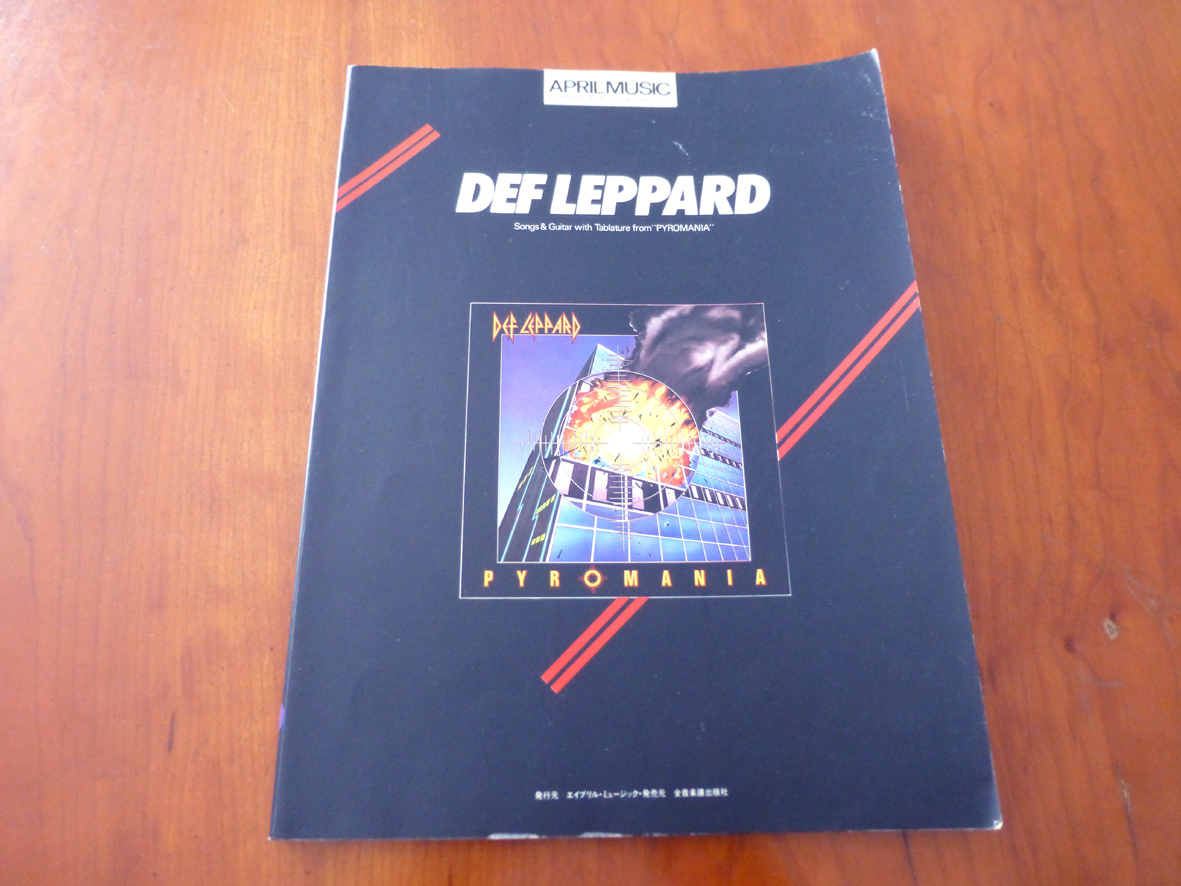 DEF LEPPARD 炎のターゲット ギタースコア Def Pyromania デフ
