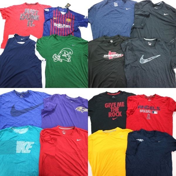 ◎ALL NIKE ナイキ ストレッチ素材 半袖Tシャツ set (XL/2XL/3XL) 16枚セット まとめ売り USA古着卸 1円スタート 最落なしME1713