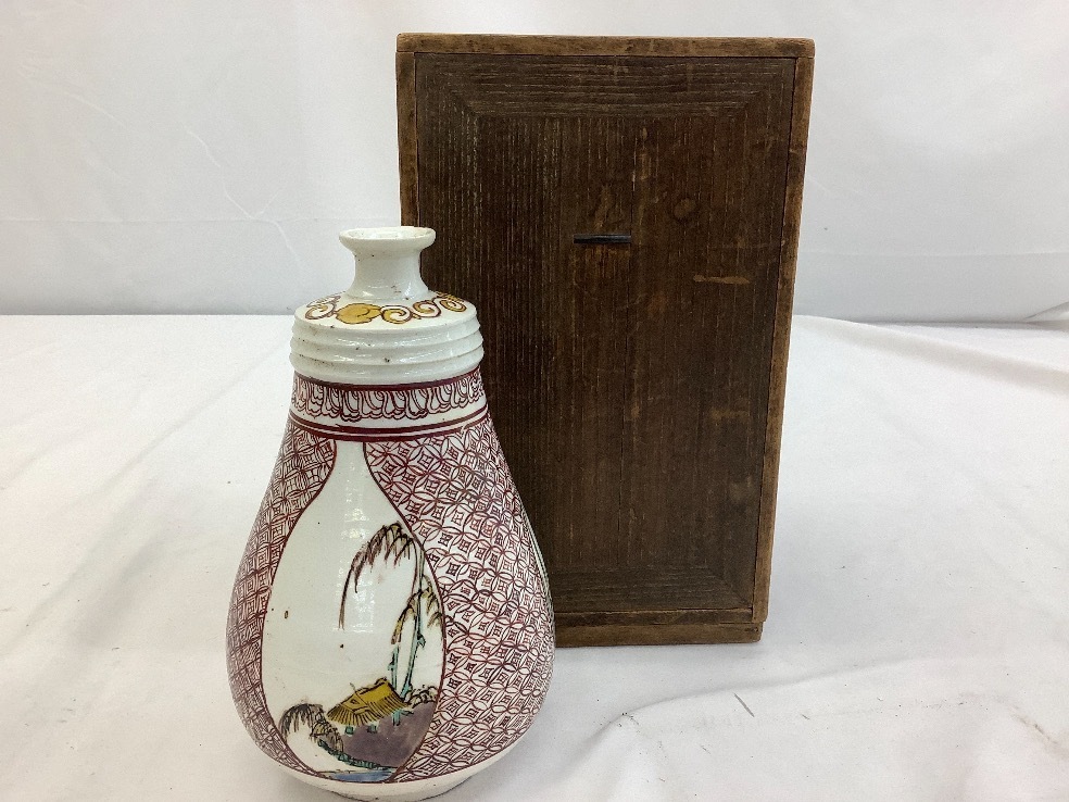 茶道具トルコ青晴茶碗桃山窯 林英二☆共箱書付☆ Antique Sam's