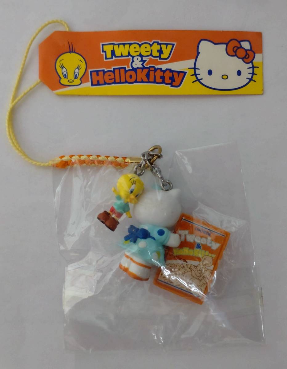 超希少 サンリオ キティ トゥイーティー 根付けストラップ クッキー