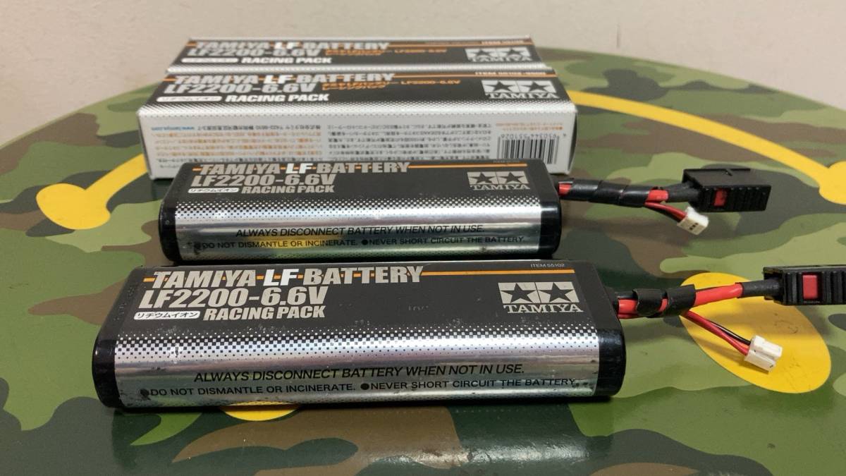 送料無料！ タミヤ リフェバッテリーLF2200 LFバッテリー 中古 2本