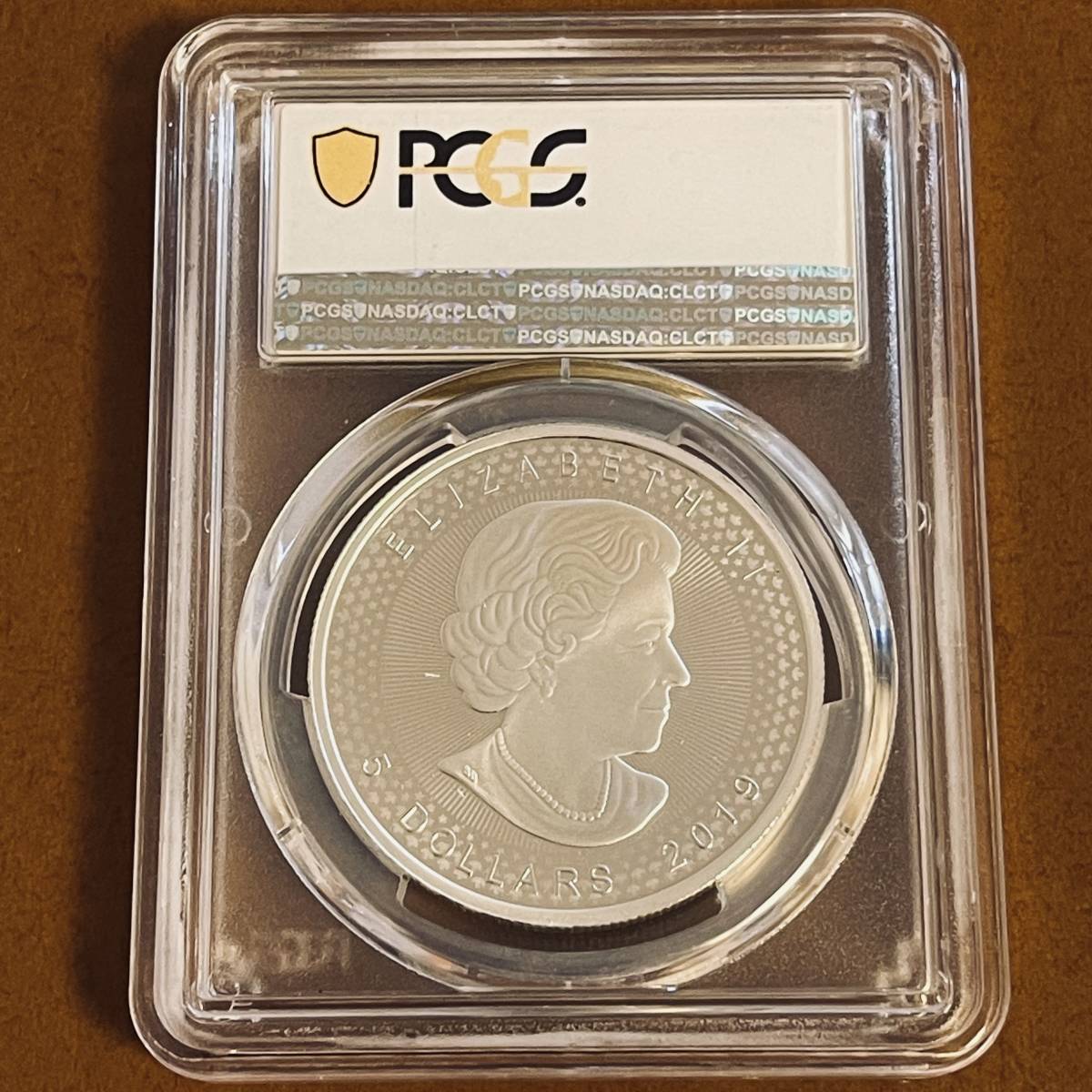 カナダ2019年メープルリーフ銀貨5ドル1オンス