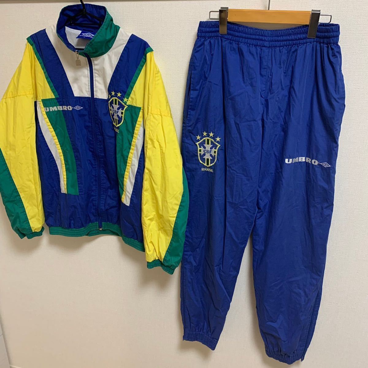 激レア UMBRO ブラジル代表 ウォームアップスーツ 上下セット サッカー 