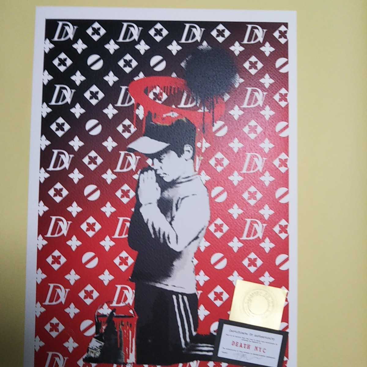 【年始セール中】DEATH NYC 世界限定 ベッカム ルイヴィトン ポスター 希少】 DEATH NYC 世界限定 ベッカム ルイヴィトン アートポスター