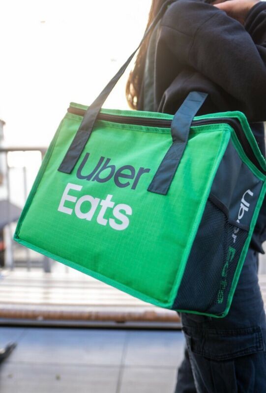 超限定品！ 新品未使用 ウーバーイーツ 海外モデルトートバッグ Uber