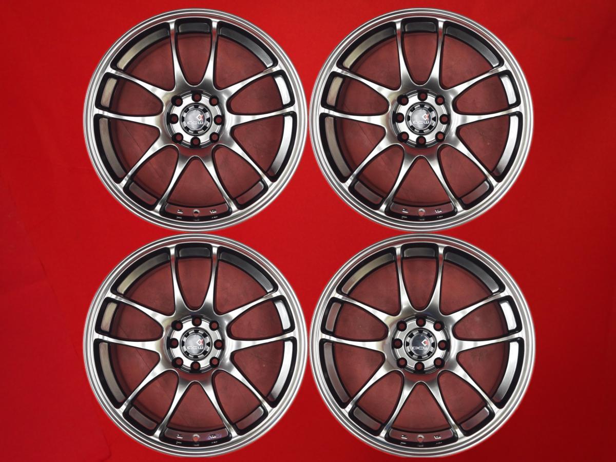 QCW 152B ホイール 4本 17インチ 7.5J-17 PCD100 / 114.3 4穴 +35 ハブ67 bB イスト デミオ ロードスター シルビア スカイライン aa17