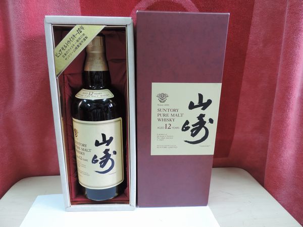 未開栓 SUNTORY 山崎 12年 ピュアモルトウイスキー 750ml 43% 箱付