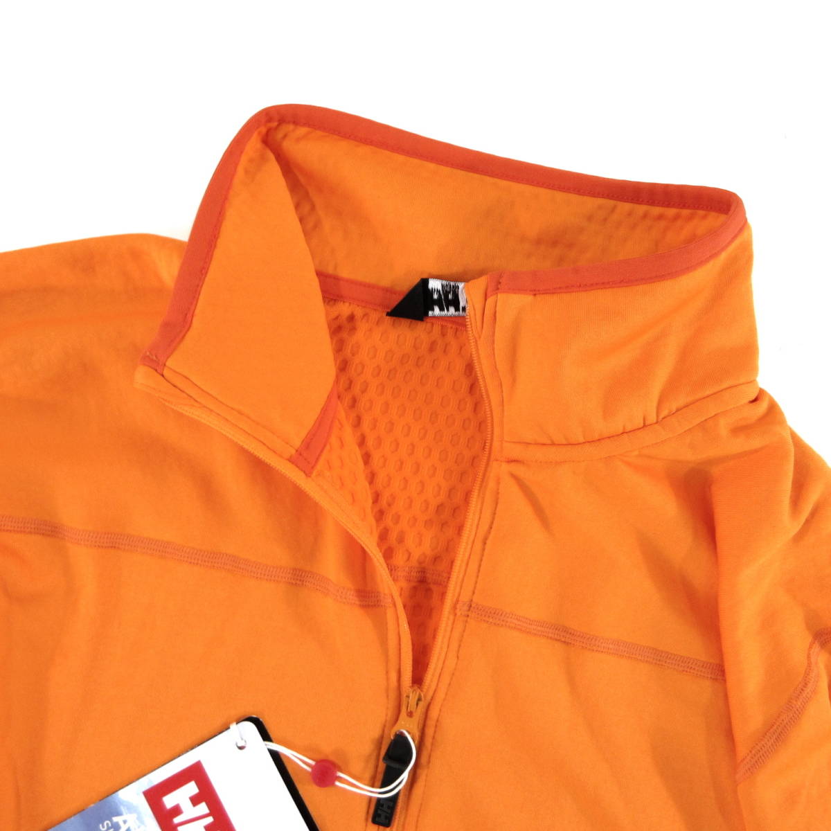 新品◆HELLY HANSEN◆ストレッチ 速乾 PROFLEECE ジップアップ フリース ジャケット オレンジ Lサイズ◆ヘリーハンセン ハニカム構造◆J824