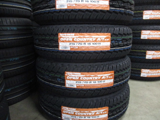 ♪2021年製　TOYO OPEN COUNTRY A/T EX 215/70R16 215/70R16 100H 4本 1台分 オープンカントリー AT ホワイトレター 4本送料税込56000～ 
