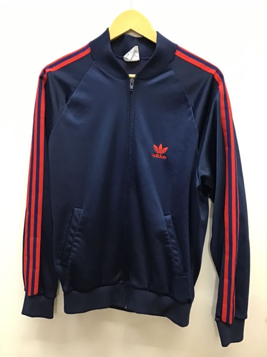 210923【adidas】アディダス ジャージ ネイビー サイズL ATP USA製 KEYROLAN ジャージ トラックジャケットヴィンテージ 