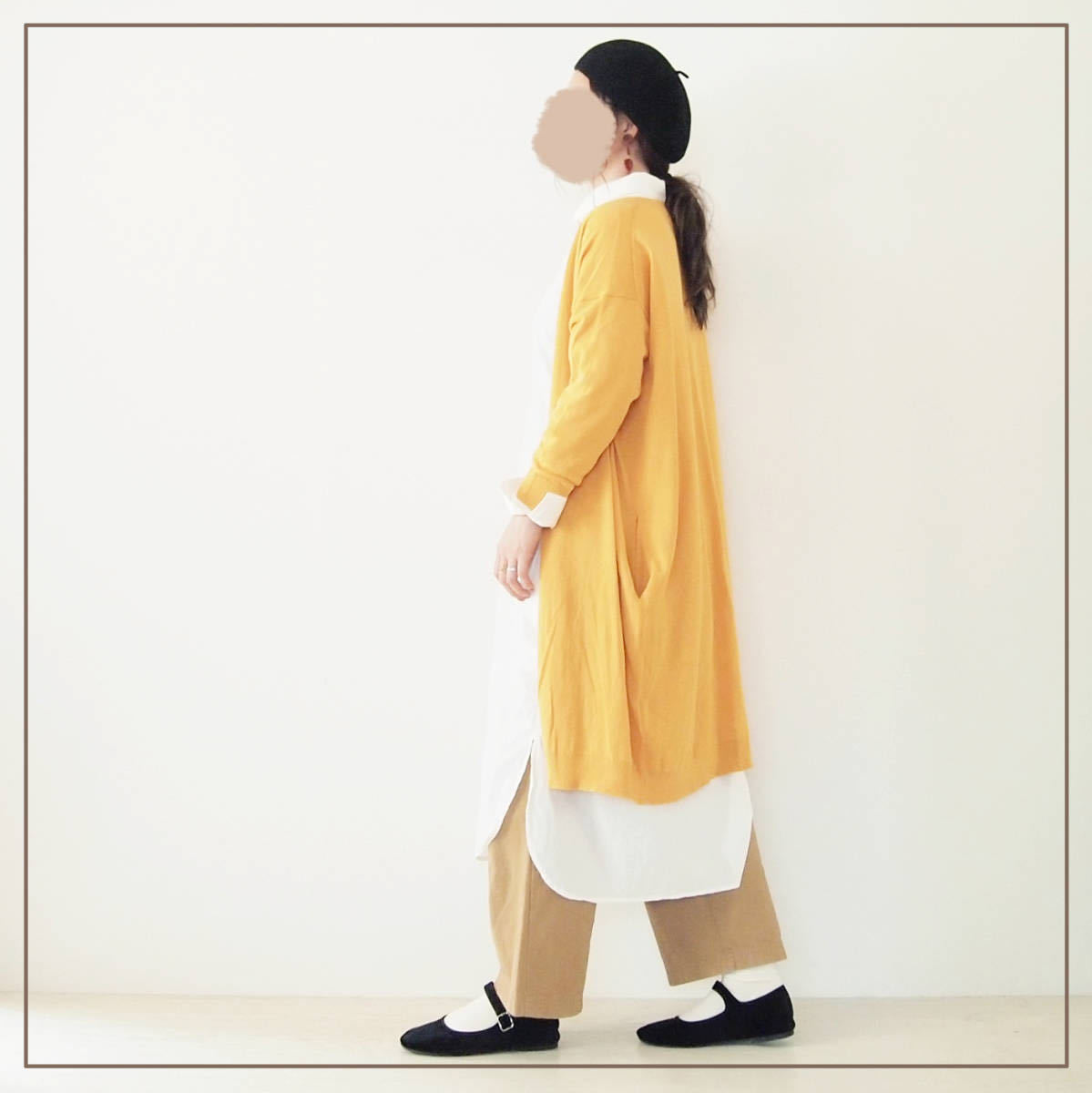 STUDIOS コットンニットロングカーディガン AP STUDIO エーピー